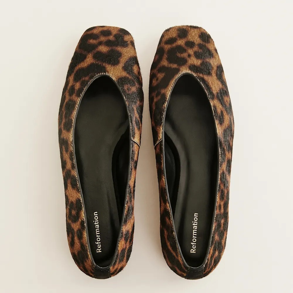 Reformation Prudence Ballet Flat - Leopard - Picture 2 of 4